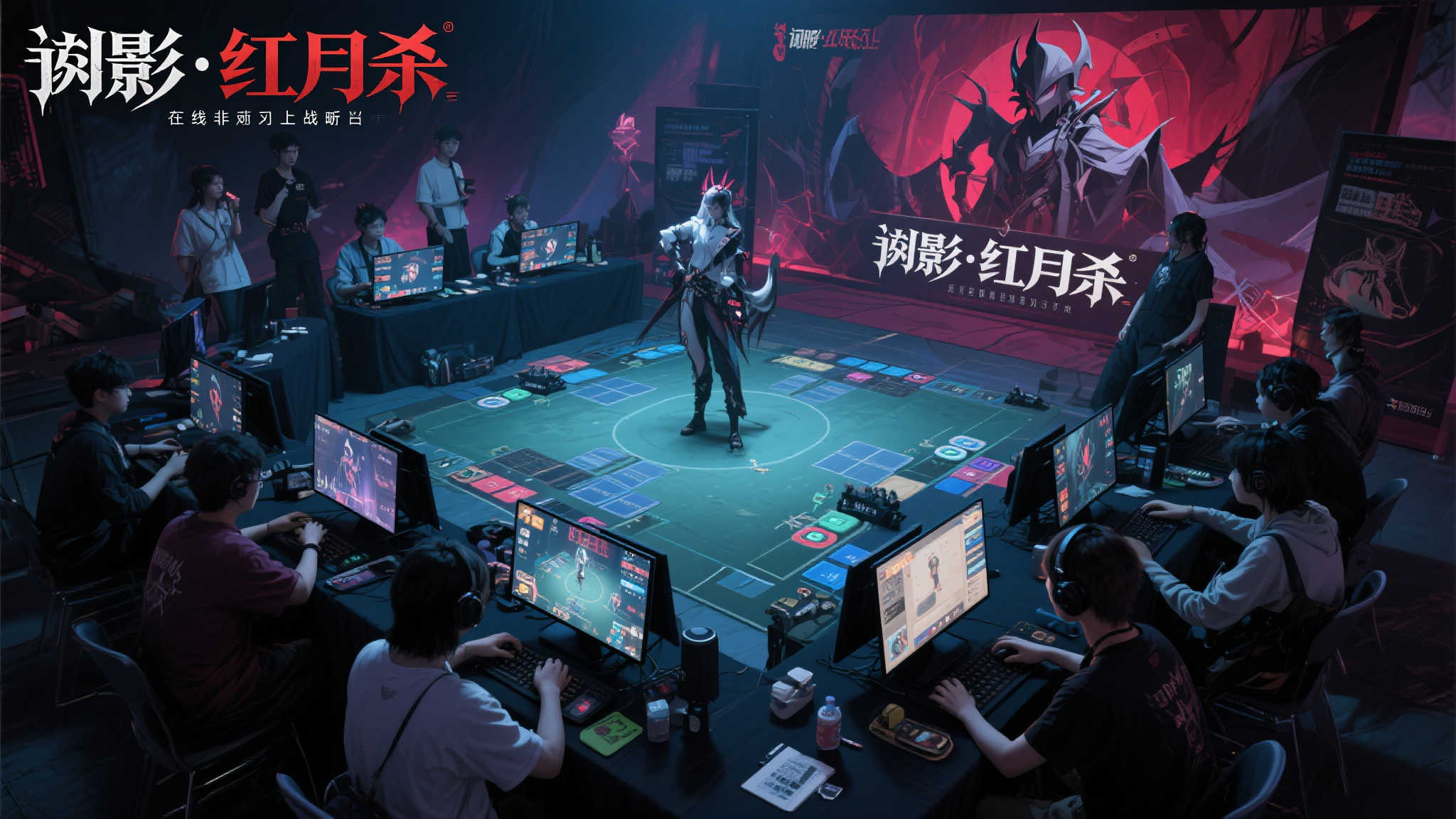 《骤影·绯月杀》线下试玩实景曝光，非对称策略引热议